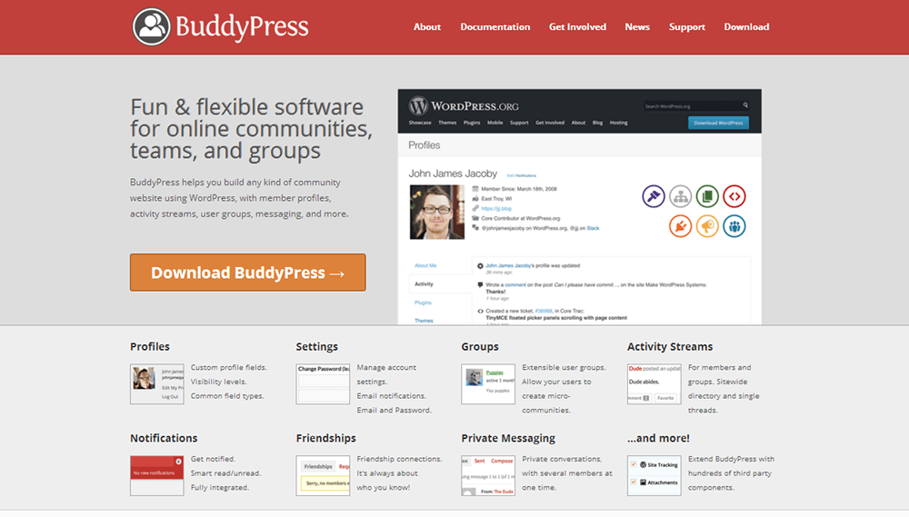 BuddyPress - 在线社区