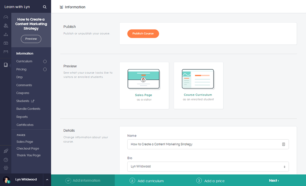Lehrbares Dashboard