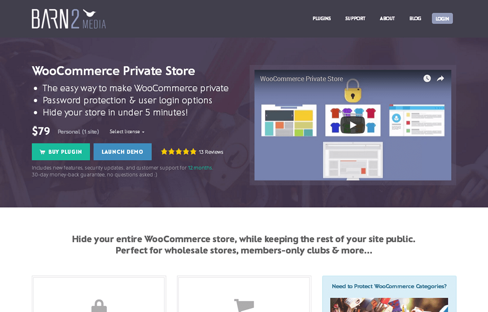 Privater WooCommerce-Shop