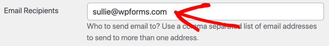 Fix recipient email in Caldera Forms