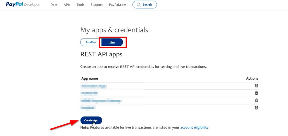 kredensial pfo-rest-api-paypal