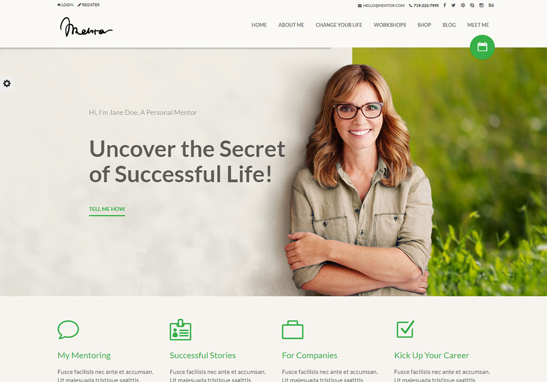 Mentor Mentor WordPress Theme