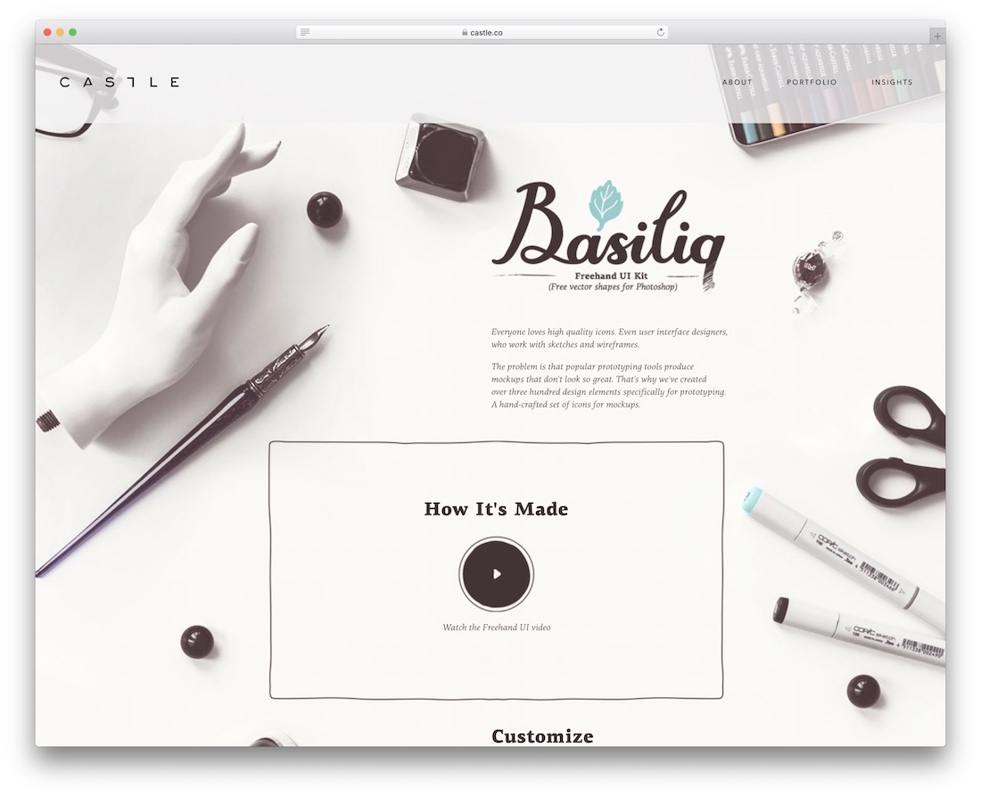 basiliq by castle freehand ui 工具包