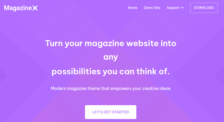 MagazineX أفضل منشئ مواقع لمجلة على الإنترنت