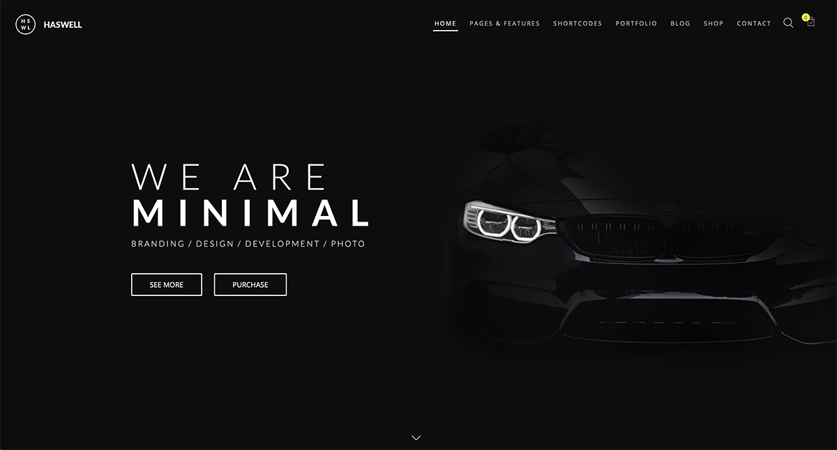 Tema de WordPress de diseño de materiales de Haswell