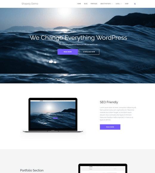 勻稱的 WordPress 商業主題