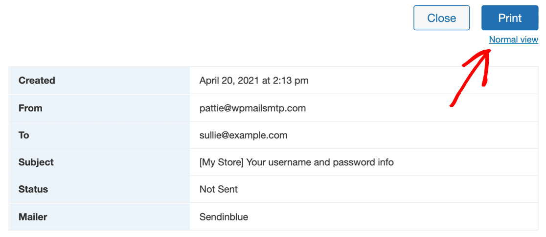 Stampa il registro e-mail in WordPress - WP Mail SMTP Print email log in WordPress