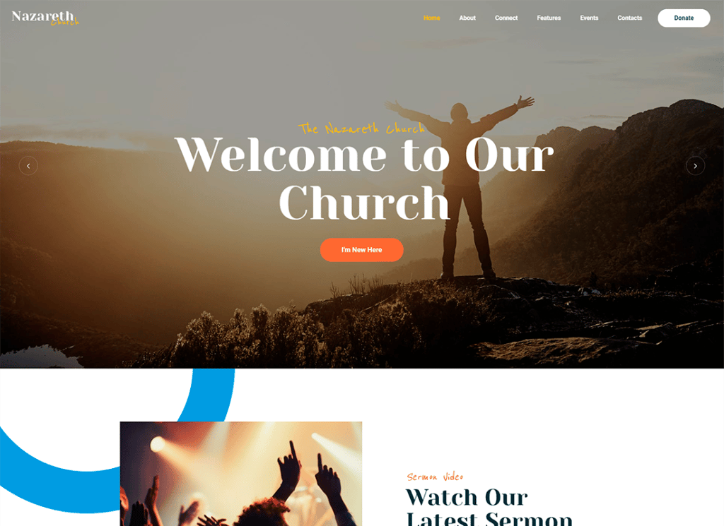 Nazaré | Tema WordPress de Igreja e Religião
