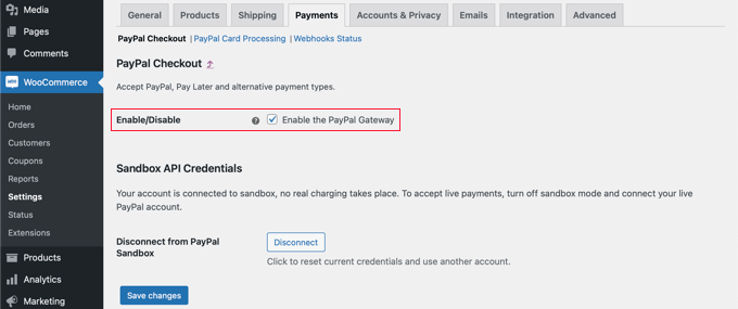 Aktifkan Gateway Pembayaran PayPal di Toko WooCommerce Anda