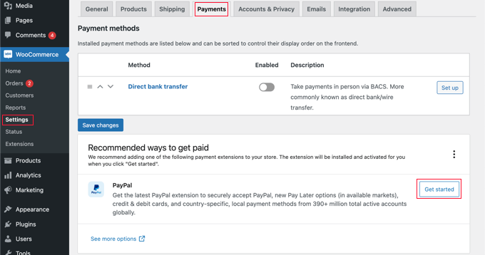 Klik Tombol Memulai PayPal