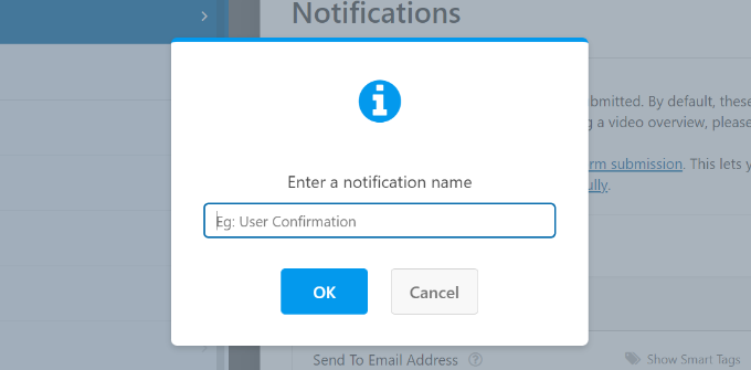 Masukkan nama untuk notifikasi baru