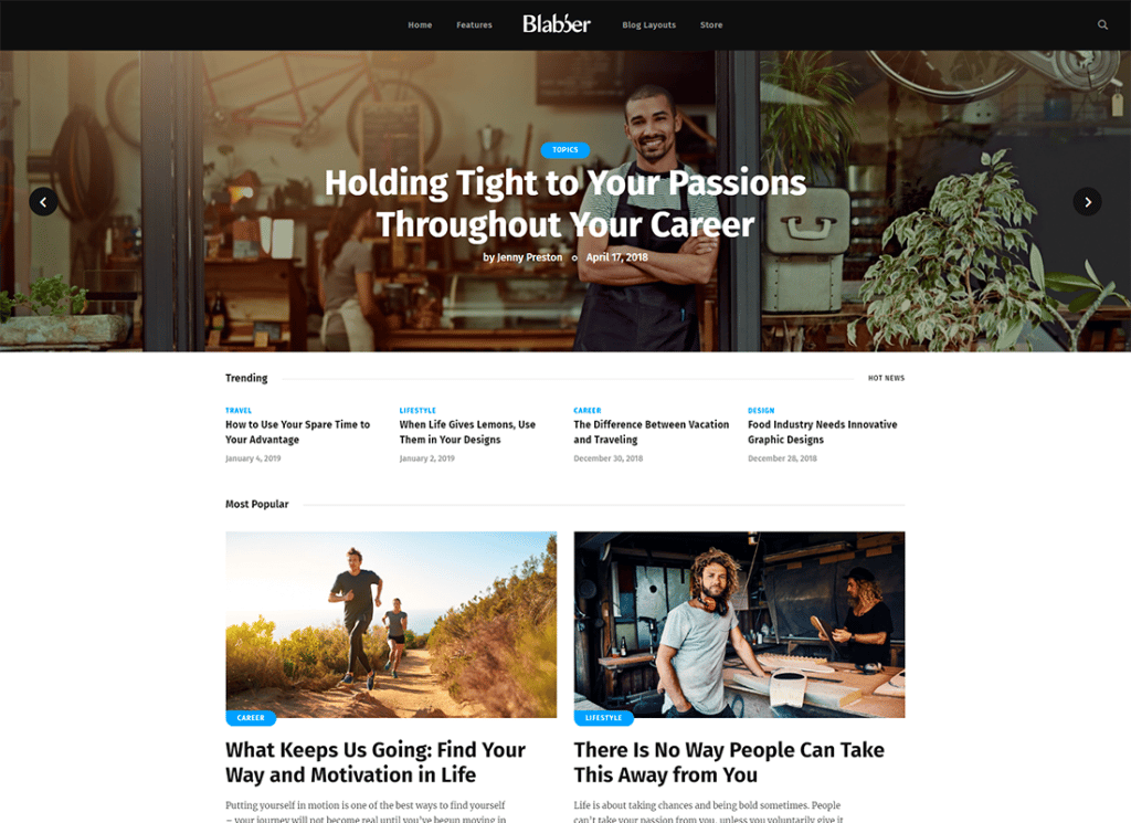Blabber - موضوع مدونة All-in-One Elementor & News Magazine WordPress