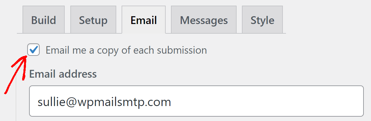 Email me a copy of each submission