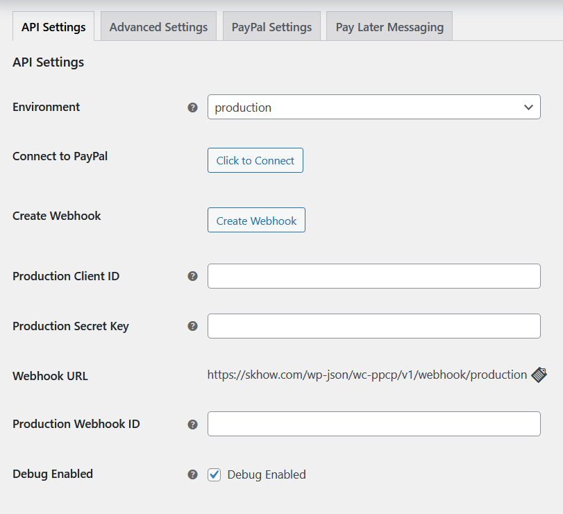 ปลั๊กอิน PayPal สำหรับการตั้งค่า WooCommerce