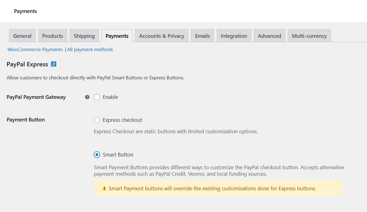 ปลั๊กอิน WebToffee PayPal Express สำหรับ WooCommerce