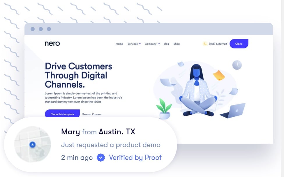 웹사이트 플러그인 예시, Proof: Social Proof Plugin for Websites