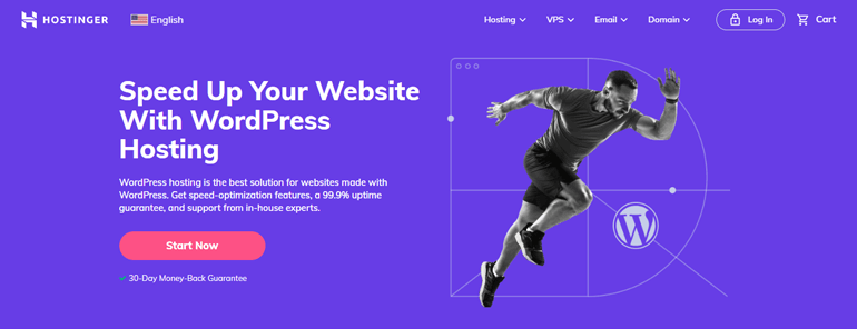 Hostinger Meilleur hébergement WordPress SSD