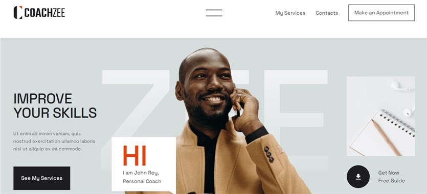 Temas de WordPress para entrenamiento de CoachZee