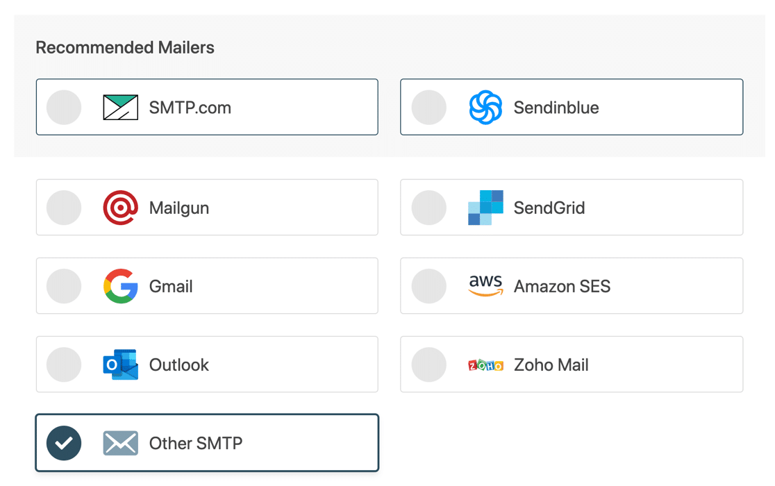 Other SMTP in WP Mail SMTP