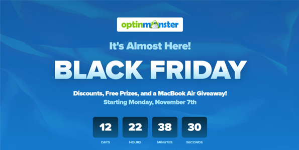 Ofertas de viernes negro de OptinMonster