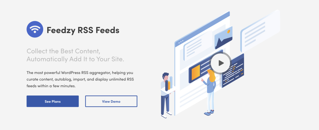 Feedzy 內容管理工具主頁