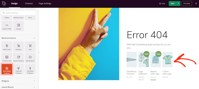 Hinzufügen von WooCommerce-Produkten zu einer Seite mit SeedProd