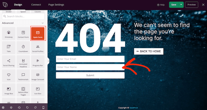 Sammeln von Leads mit dem Opt-in-Formularblock von SeedProd