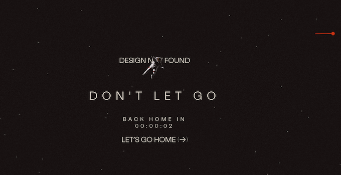 Ein Beispiel für ein 404-Seitendesign