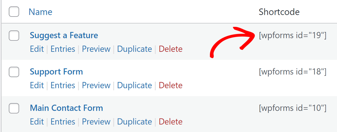 form shortcode in popup maker