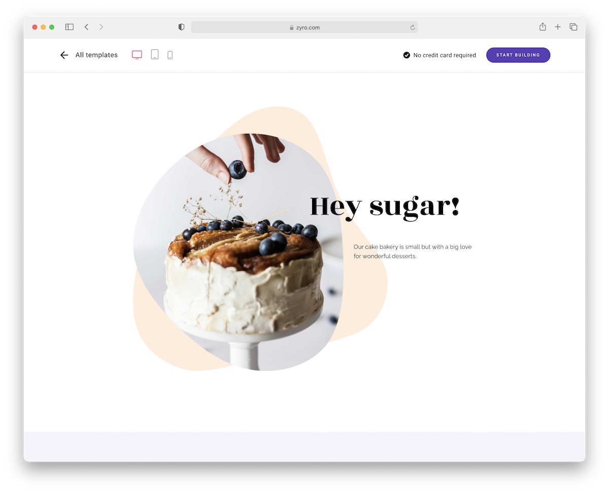 シュガロベーカリーのサイトデザイン