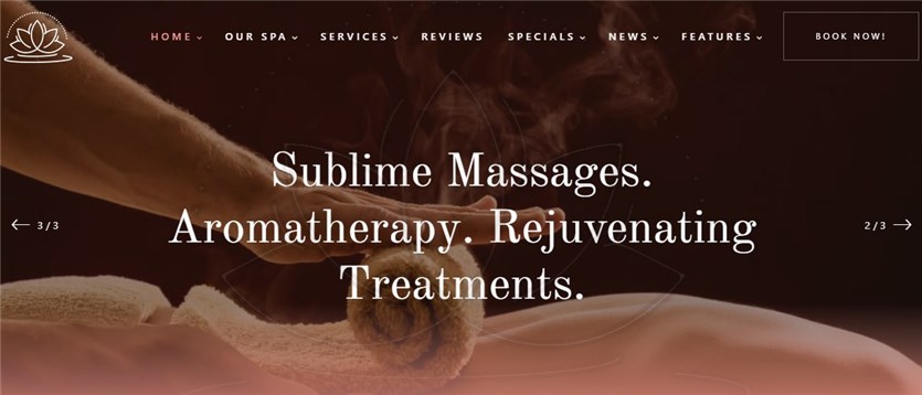 Тема массажа Rela Spa