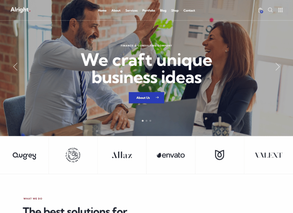 Bien | Edición completa del sitio Business WordPress Theme