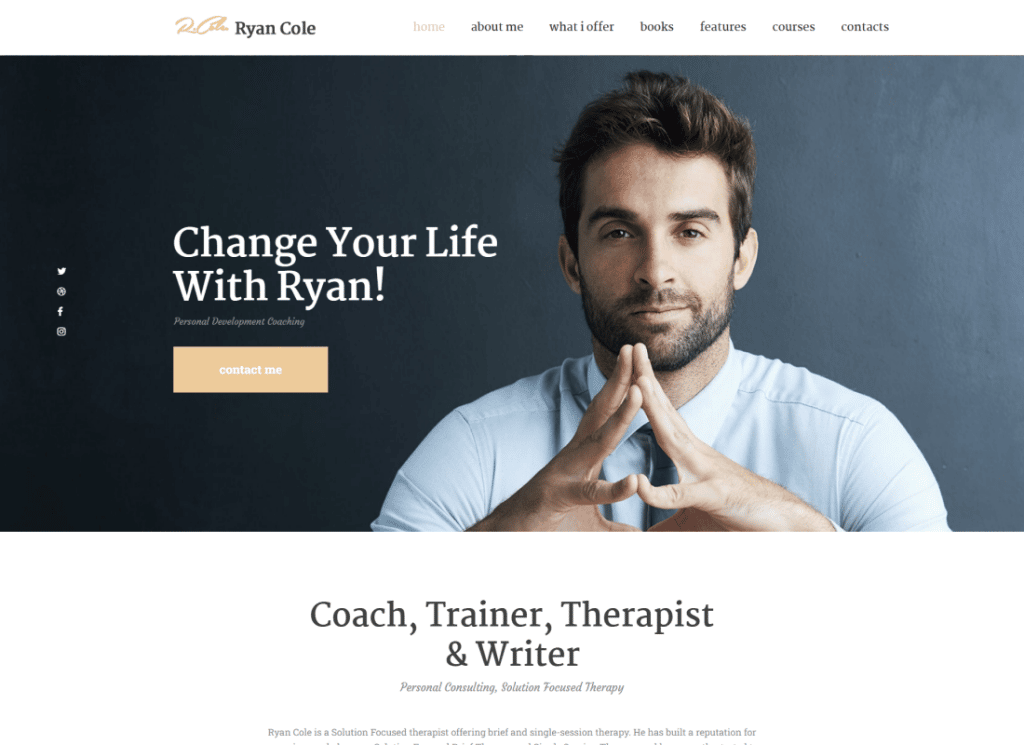 R.Cole - Tema de WordPress para Coaching de Vida y Negocios