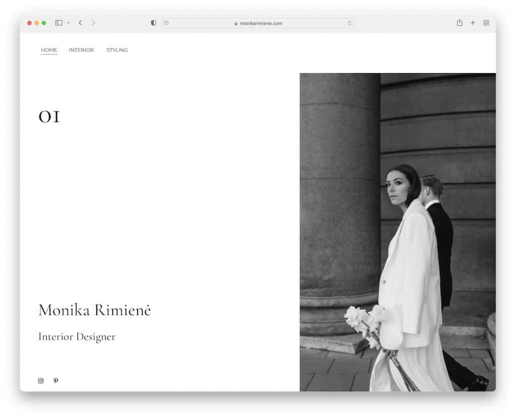 Monika Rimiene Zyro-Website