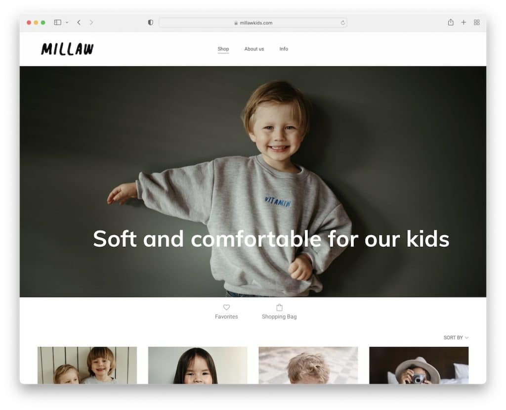 millaw zyro の Web サイト