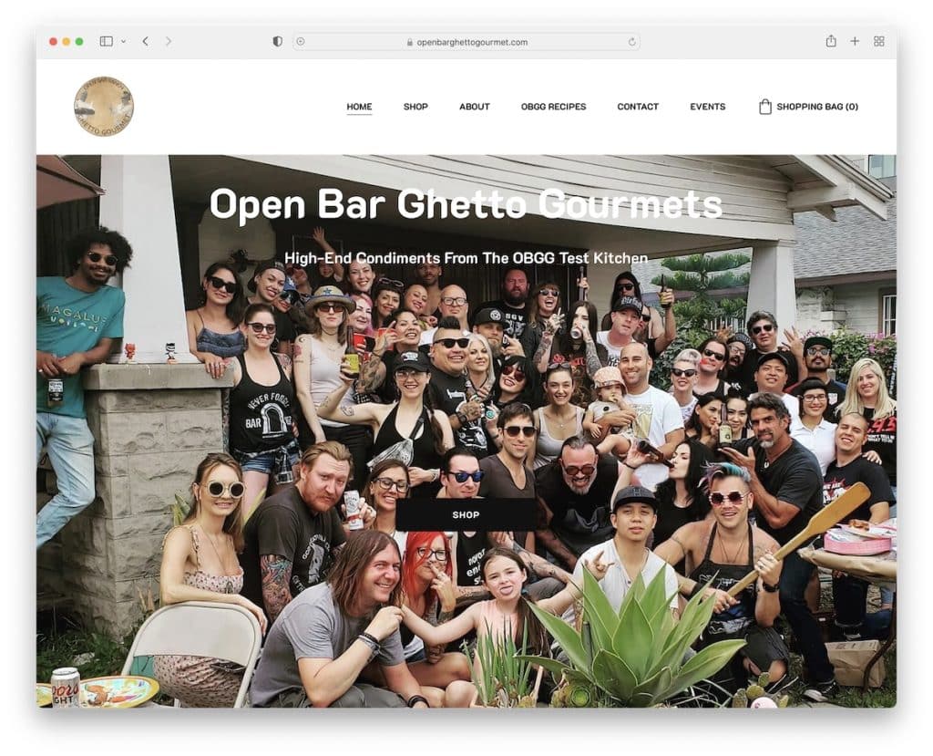 site-ul web open bar ghetto gourmet zyro