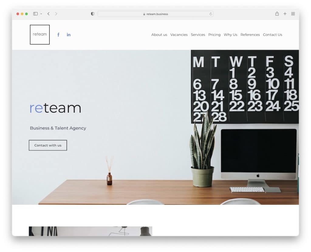 site-ul web reteam weblium