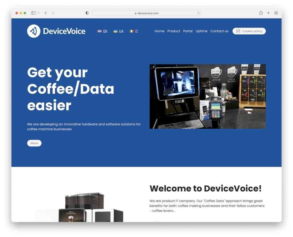 site web de devicevoice weblium