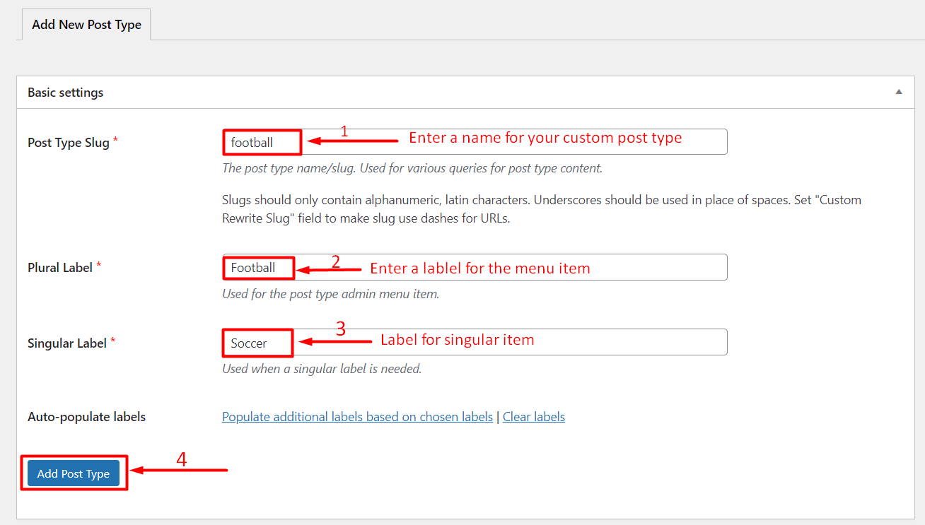 ประเภทโพสต์ที่กำหนดเองของ WordPress