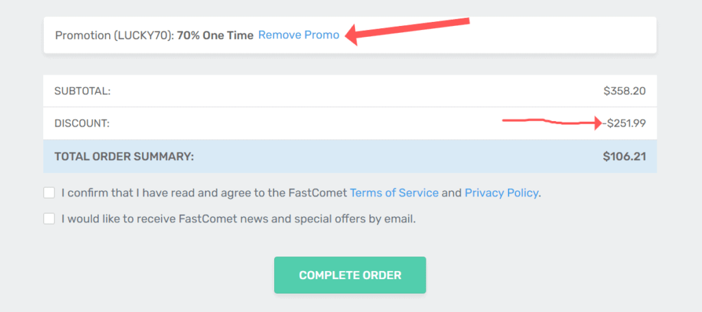 أفضل كود خصم FastComet 2022: خصم 75٪ كحد أقصى 9 fastcomet discount code