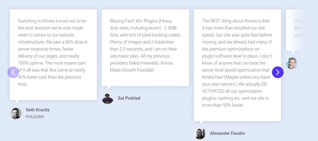 Kinsta Review 2022:比我的舊主機快 10 倍(價值)? 31 Kinst reviews from real customers