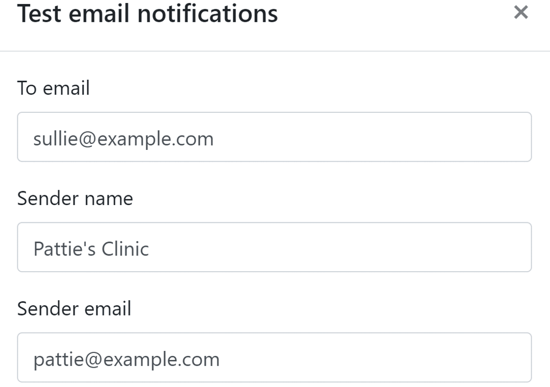 invia e-mail di prova all'indirizzo e-mail - WP Mail SMTP send test email to email address