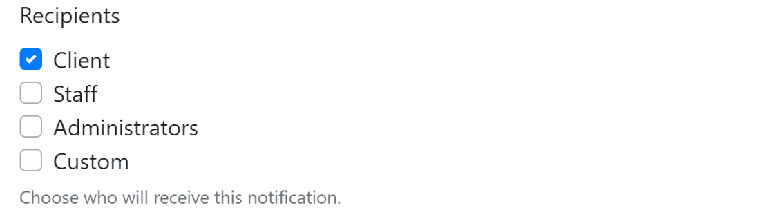 destinatario della notifica - WP Mail SMTP notification recipient