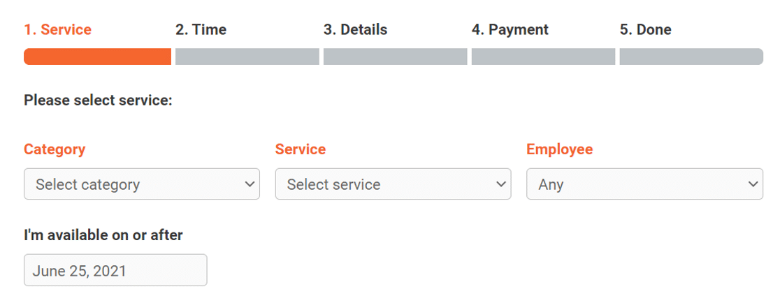 pagina degli appuntamenti prenotati - WP Mail SMTP bookly appointment page