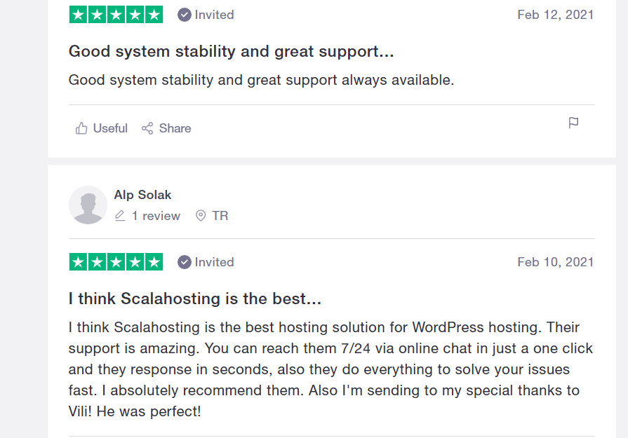 scala hosting trust pilot reviews