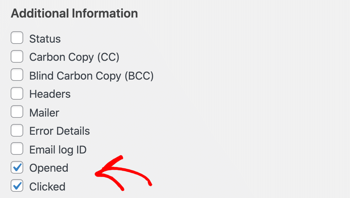 Habilite la exportación de datos abiertos y de clics - WP Mail SMTP Enable export of open and click data