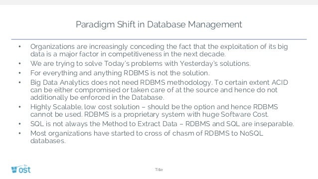 Care dintre următoarele afirmații este adevărată despre bazele de date Nosql?