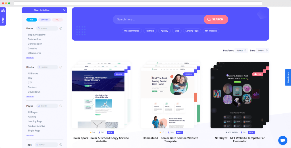Addons Penting untuk Perpustakaan Template Elementor