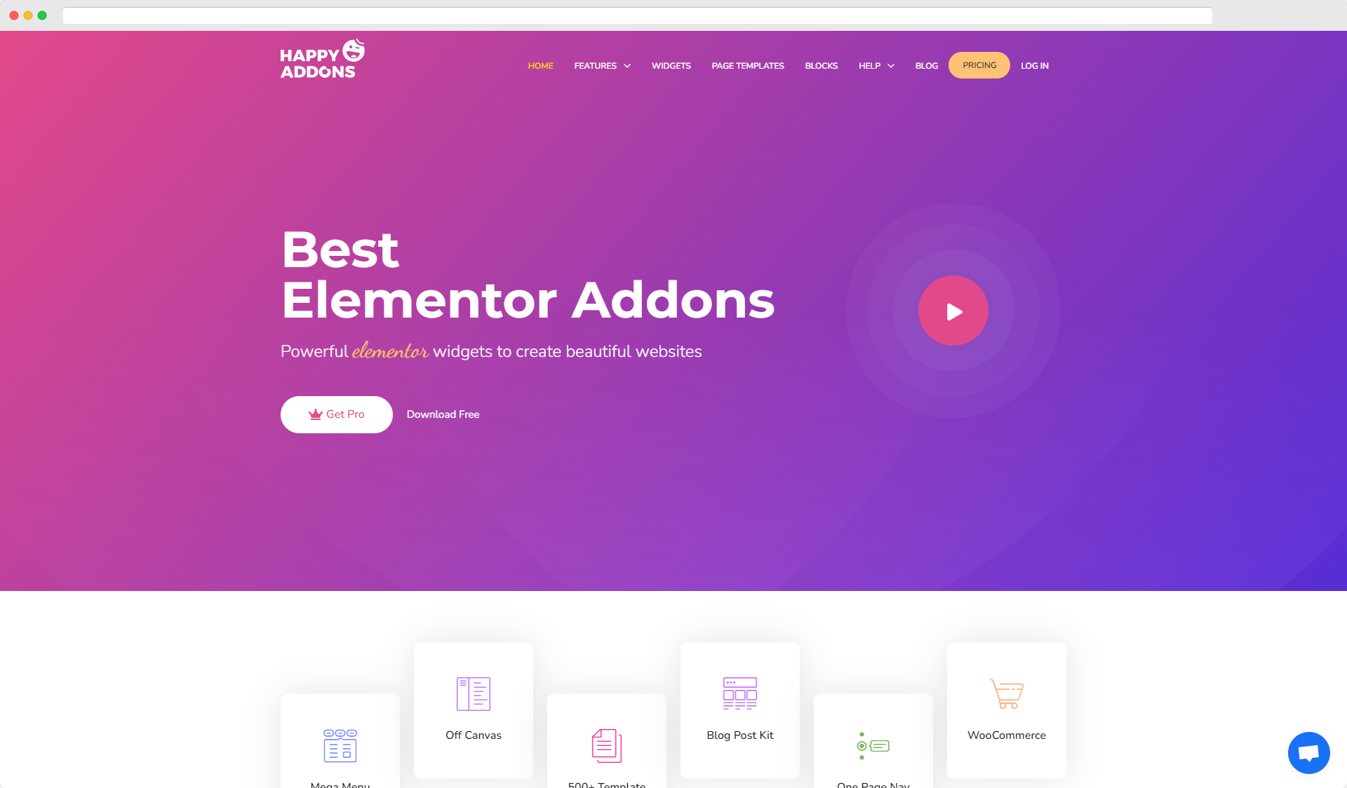 Selamat Addons untuk Elementor