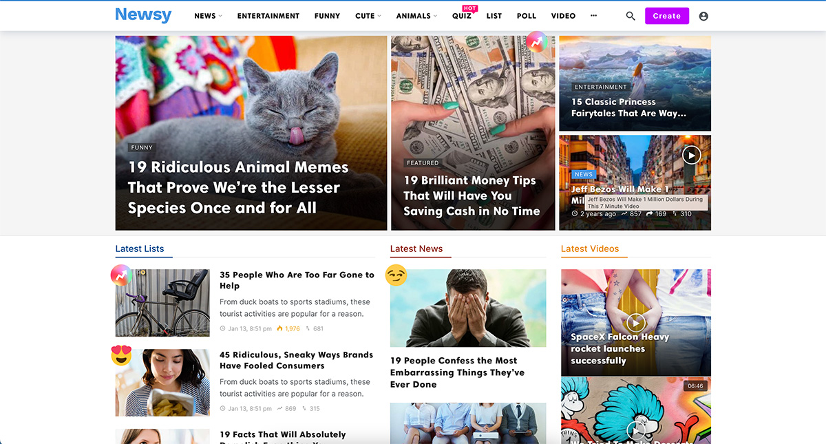 ธีม WordPress บล็อกเทคโนโลยี Newsy